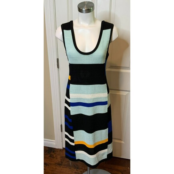 Proenza Schouler Multicolor Knit Pencil Tank Cover-Up Tank Dress, Size Medium - Picture 1 of 7